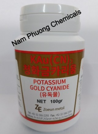POTASSIUM GOLD CYANIDE - HÀN QUỐC (ZOEUN METAL)